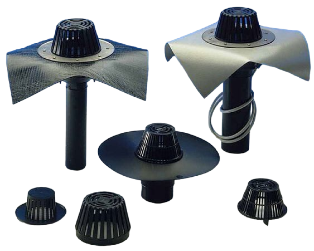 Виды кровельных воронок