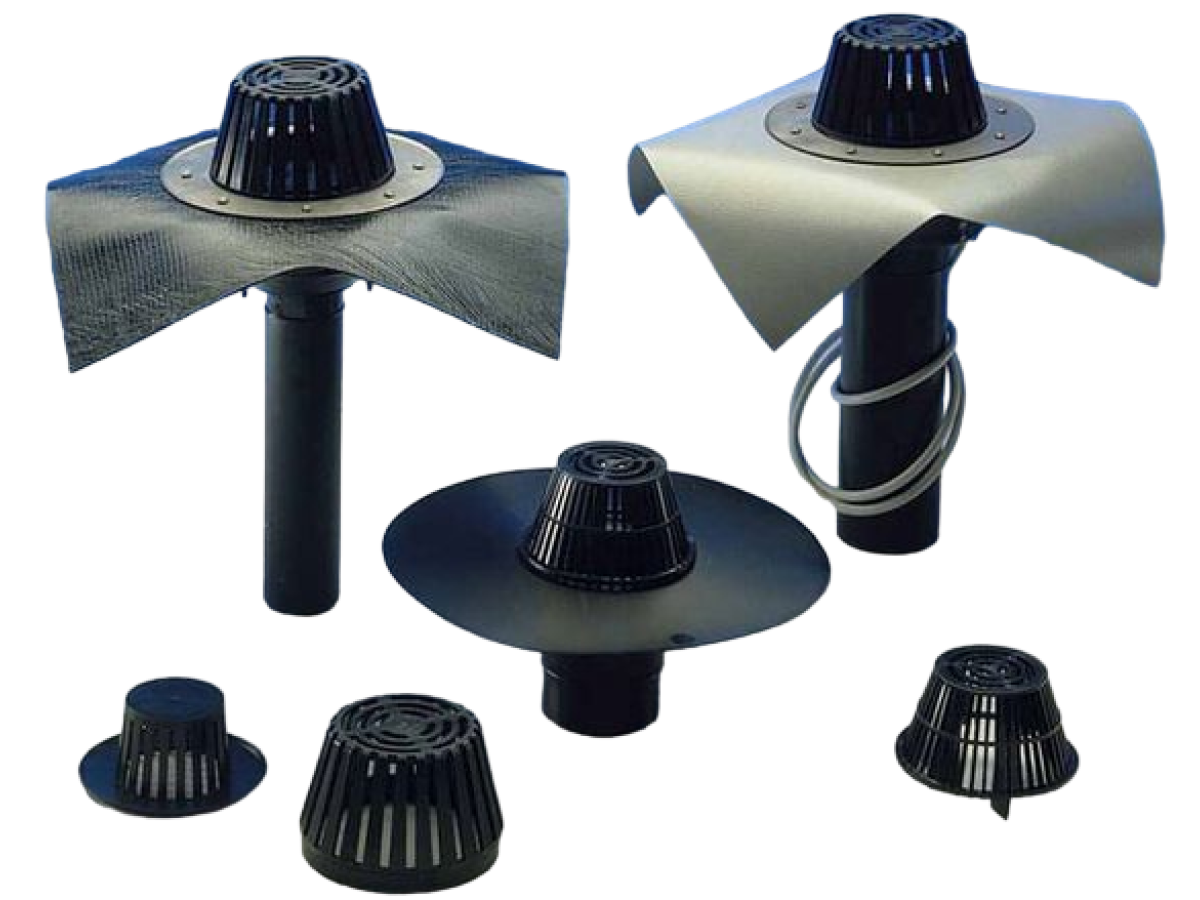 Виды кровельных воронок