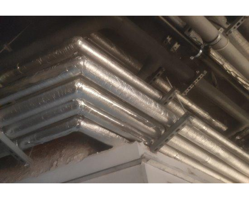 Тепло- и звукоизоляция системы водоснабжения и канализации  ЖК «Manhattan city»