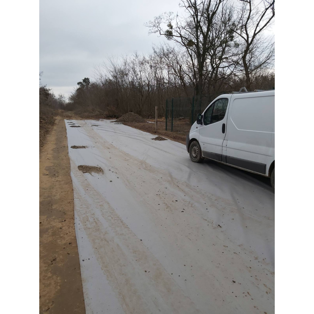 Геотекстиль термоскріплений Santex Geo GREY 300 гр./м2, шир. 2,0 для будівництва доріг, фортифікаційних споруд, покрівельних робіт  Геотекстиль термоскріплений Santex Geo GREY 300 гр./м2, шир. 2,0 для будівництва доріг, фортифікаційних споруд, покрівельних робіт