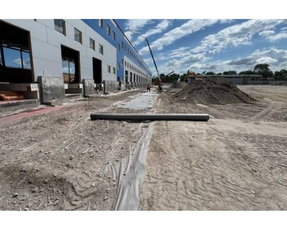 Геотекстиль для разделения слоев в строительстве офисно-складского комплекса в Винницкой области