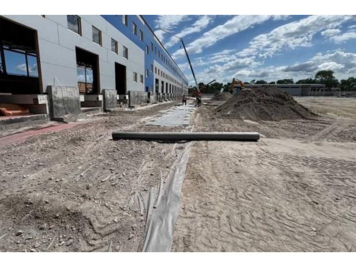 Геотекстиль для розділення шарів у будівництві офісно-складського комплексу у Вінницькій області