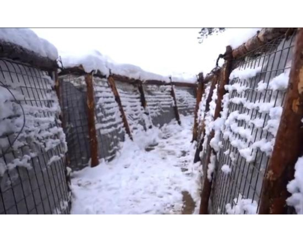 Термофиксированный геотекстиль на фортификационных сооружениях на границе