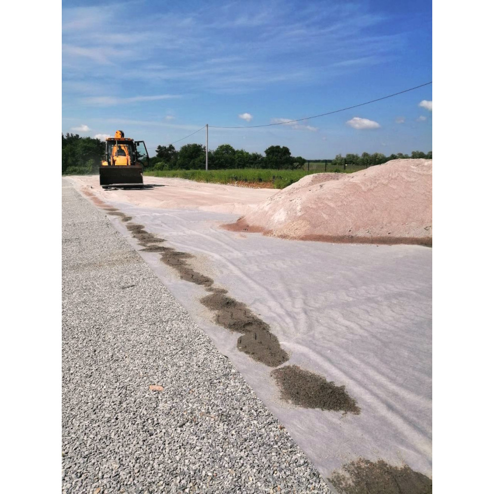 Геотекстиль термооброблений Fibertex F-35 (200 г/м.кв.), шир. 5м високоміцний для будівництва доріг, логістичних центрів, місць схильних до високих навантажень Геотекстиль термооброблений Fibertex F-35 (200 г/м.кв.), шир. 5м високоміцний для будівництва доріг, логістичних центрів, місць схильних до високих навантажень