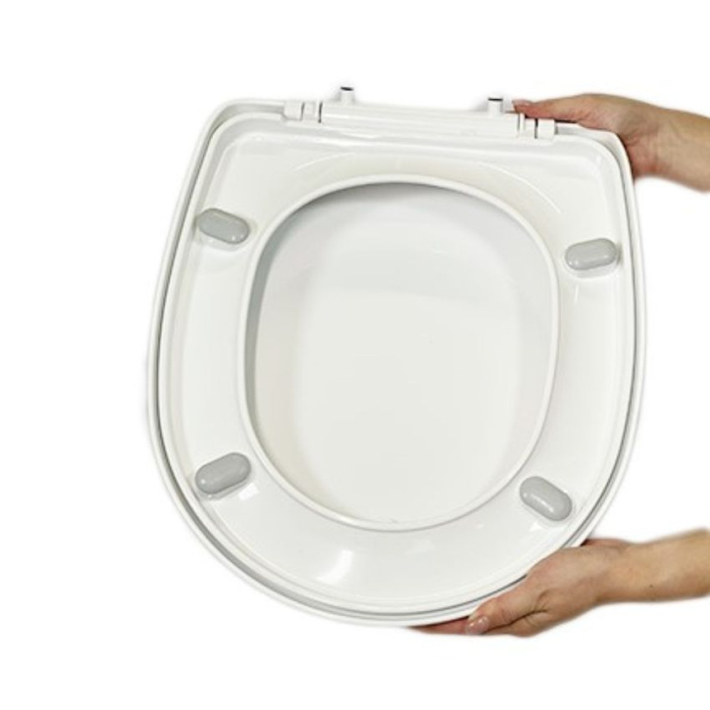 Туалетное сиденье с микролифтом из термопласта Royal 0306, Антибактериальное сиденье на унитаз с крышкой Туалетное сиденье с микролифтом из термопласта Royal 0306, Антибактериальное сиденье на унитаз с крышкой