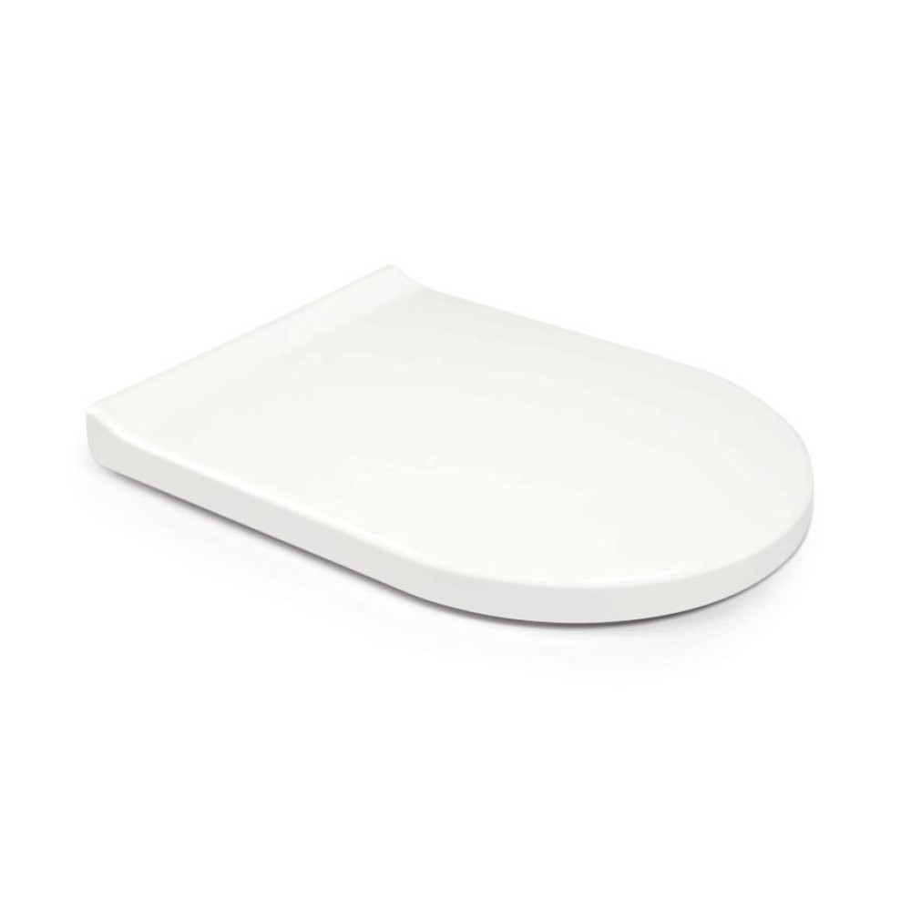 Крышка для унитаза из термопласта Inci 0336, Овальное туалетное сиденье с антибактериальным покрытием Крышка для унитаза из термопласта Inci 0336, Овальное туалетное сиденье с антибактериальным покрытием