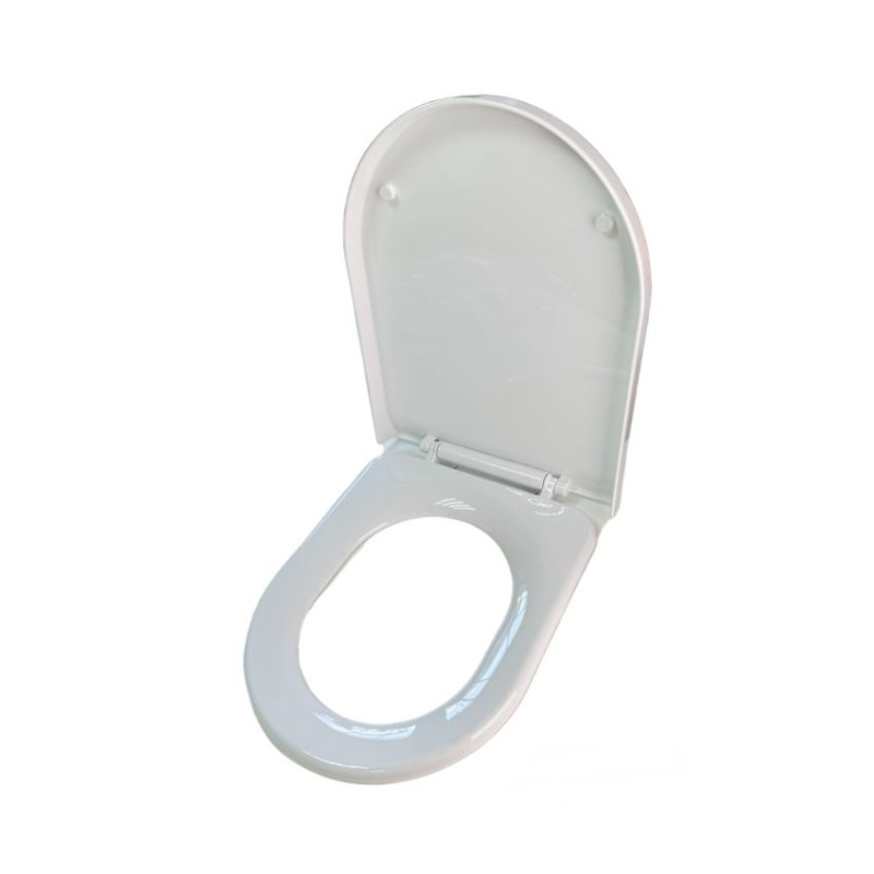 Крышка для унитаза из термопласта Inci 0336, Овальное туалетное сиденье с антибактериальным покрытием