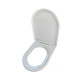 Крышка для унитаза из термопласта Inci 0336, Овальное туалетное сиденье с антибактериальным покрытием Крышка для унитаза из термопласта Inci 0336, Овальное туалетное сиденье с антибактериальным покрытием