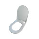 Крышка для унитаза из термопласта Slim Inci 0338, Овальное туалетное сиденье с антибактериальным покрытием