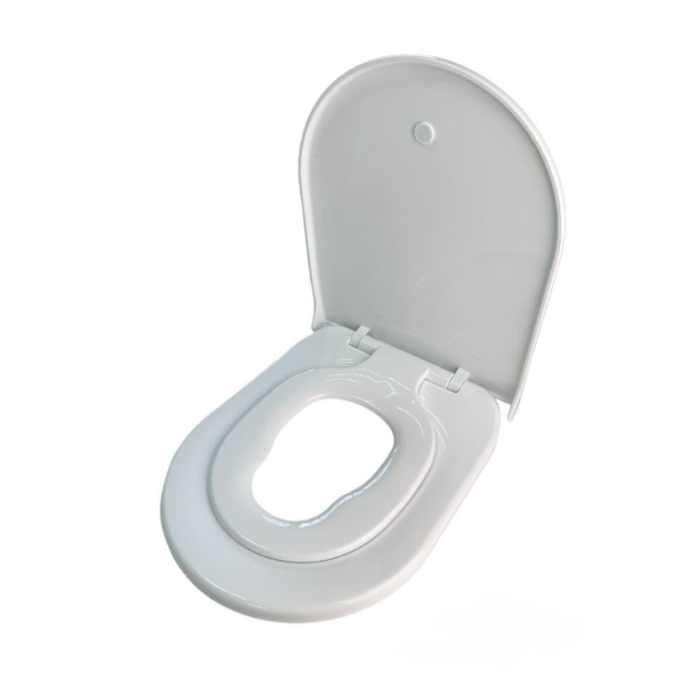 Сиденье 2в1 из термопласта Twin 0350, Сиденье для унитаза с детской накладкой для приучения к туалету Сиденье 2в1 из термопласта Twin 0350, Сиденье для унитаза с детской накладкой для приучения к туалету