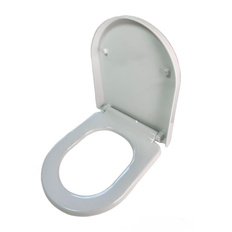 Сиденье для унитаза с микролифтом Elegance 0402, Туалетное сиденье с крышкой с антибактериальным покрытием