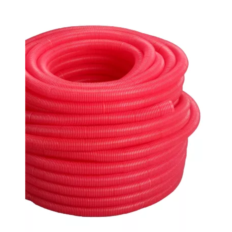 Труба гофра красная, вн/наруж 18/22 (100м)