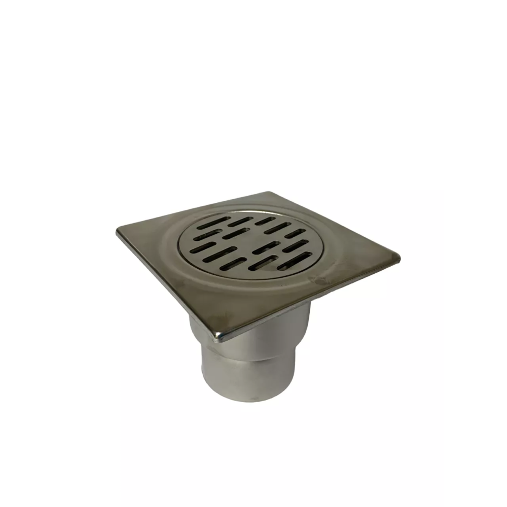 Трап з нержавіючої сталі 20х20см, вертикальний, D100 Трап з нержавіючої сталі 20х20см, вертикальний, D100