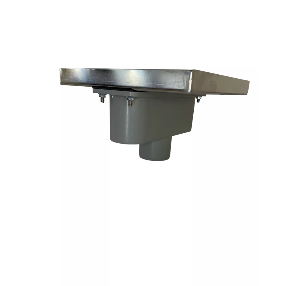 Трап с решеткой "квадрат" с нержавеющей решеткой вертикальный выход D50, 20х20 см Трап с решеткой "квадрат" с нержавеющей решеткой вертикальный выход D50, 20х20 см