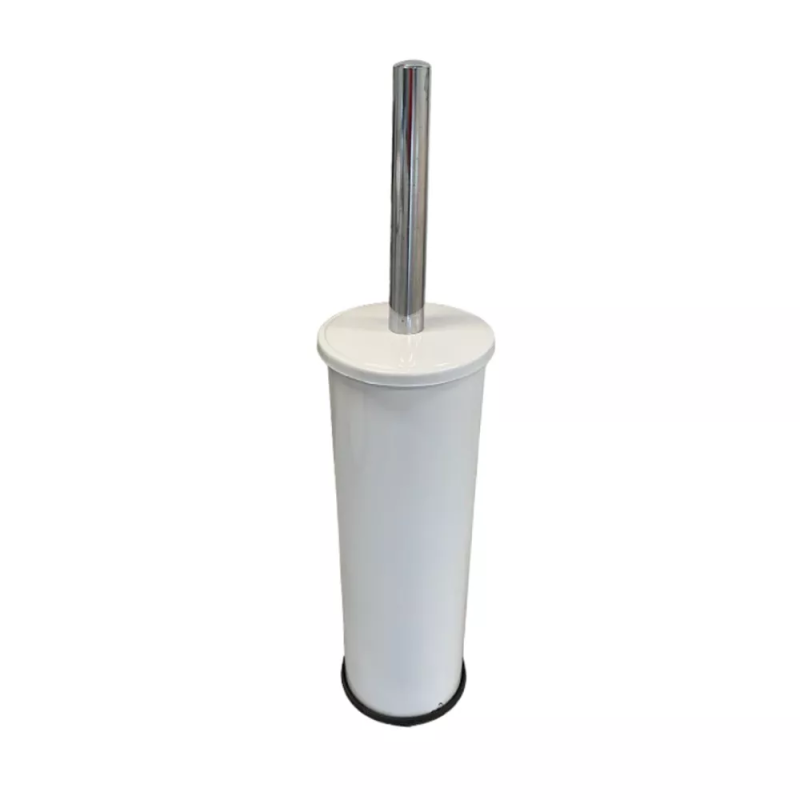 Ершик для унитаза из нержавеющей стали, цвет белый.