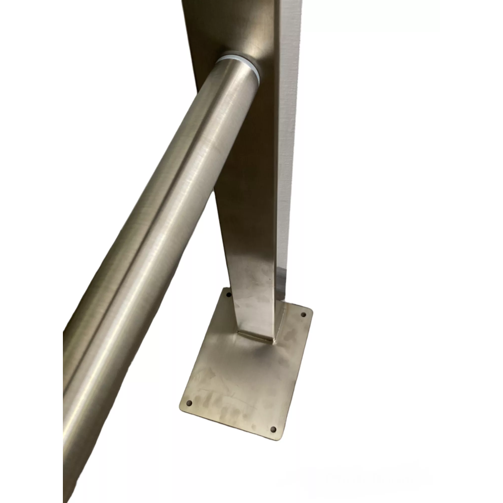 4828.7611 Поручень вертикальный, крепление в пол, размер 74х76х11см, 32мм 4828.7611 Поручень вертикальный, крепление в пол, размер 74х76х11см, 32мм