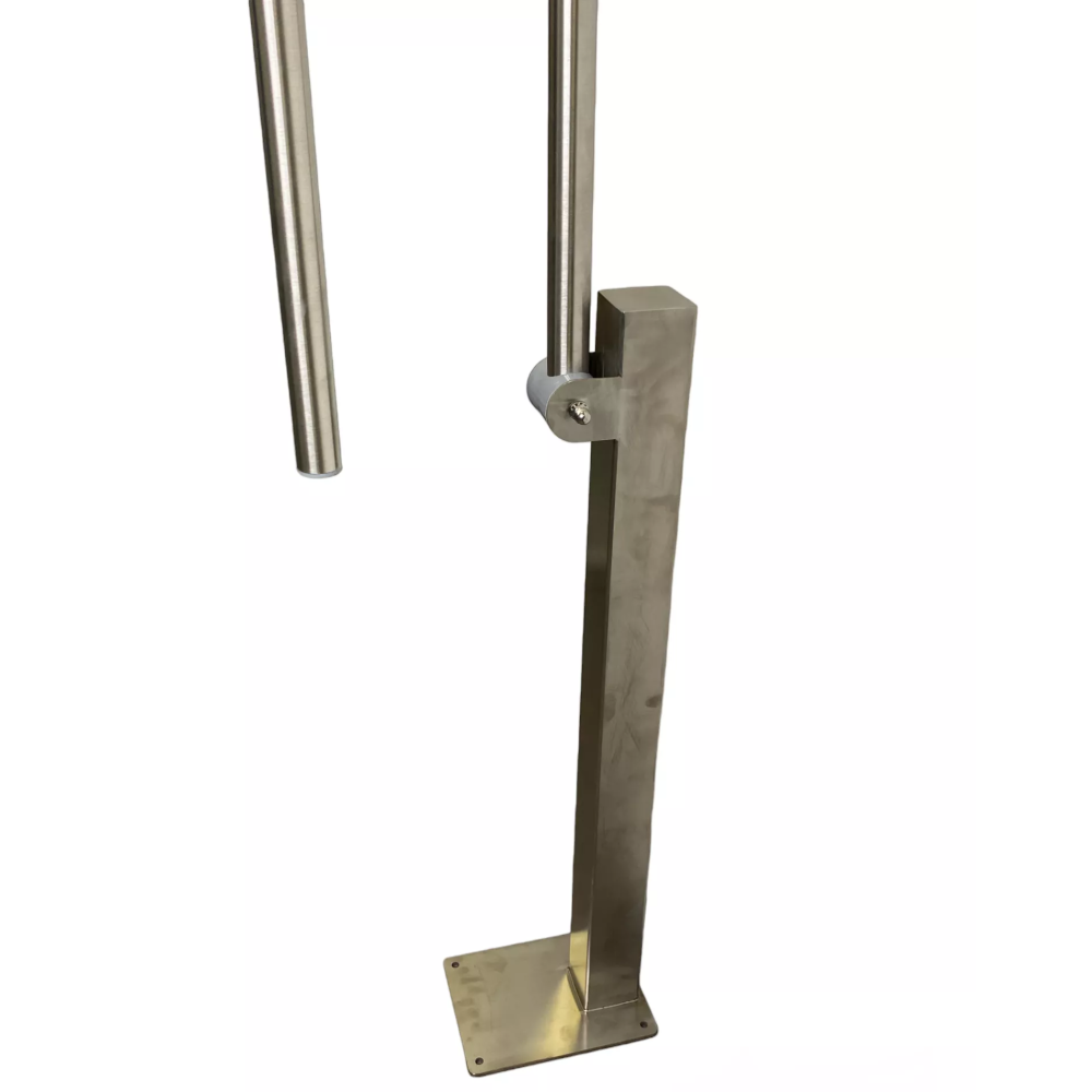 4828.7611 Поручень вертикальный, крепление в пол, размер 74х76х11см, 32мм 4828.7611 Поручень вертикальный, крепление в пол, размер 74х76х11см, 32мм