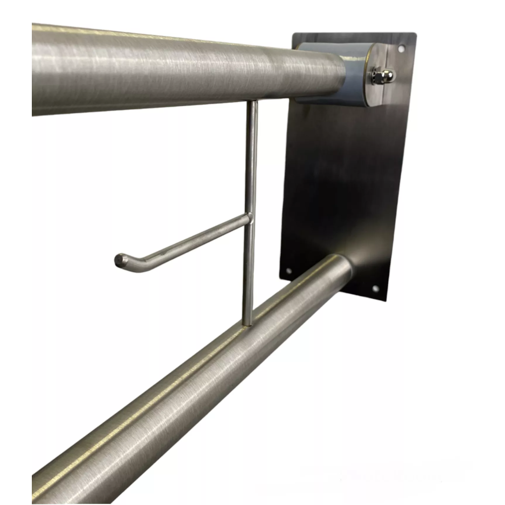 4833.2311Опорная стеновая стойка с держателем для туал.бум., разм.73х23х11см,32мм 4833.2311Опорная стеновая стойка с держателем для туал.бум., разм.73х23х11см,32мм