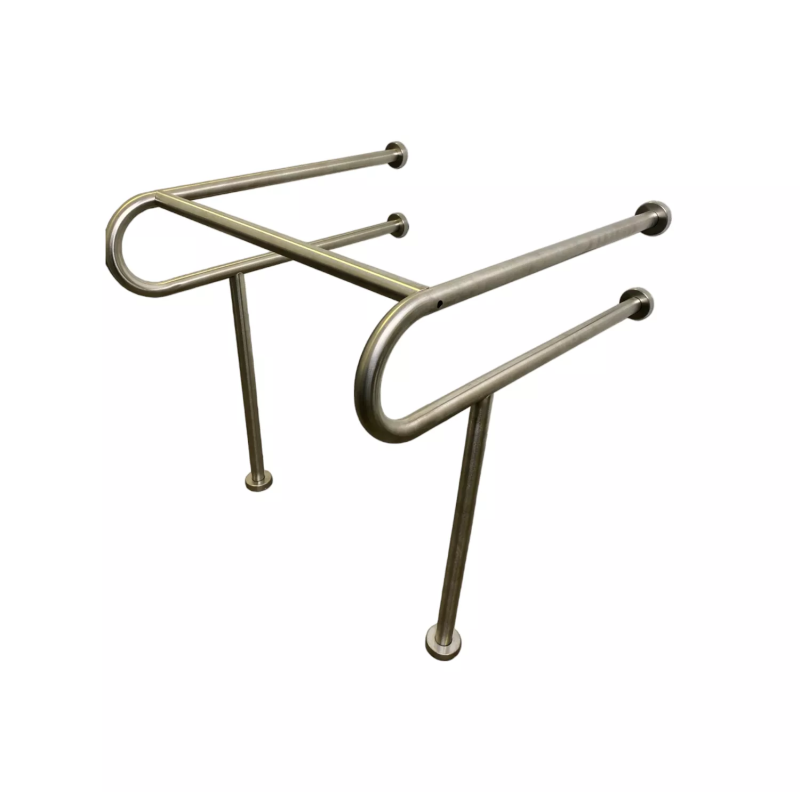 4838.7080 Поручень стена/подл. под раковину, 76х70х80см, труба 32мм