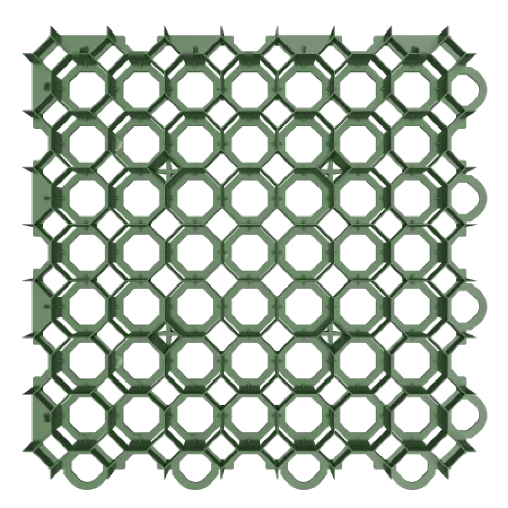 Газонна решітка Stella Green SG-3 G 465х465х50 мм (1м2 - 4,63 шт) для паркування Газонна решітка Stella Green SG-3 G 465х465х50 мм (1м2 - 4,63 шт) для паркування