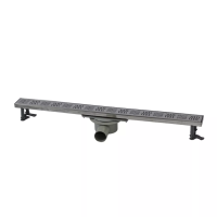 Душовий трап без фланця Maxiflow, решітка "Хвиля" 60 см, Душовий канал з поворотним сифоном на 360° Душовий трап без фланця Maxiflow, решітка "Хвиля" 60 см, Душовий канал з поворотним сифоном на 360°