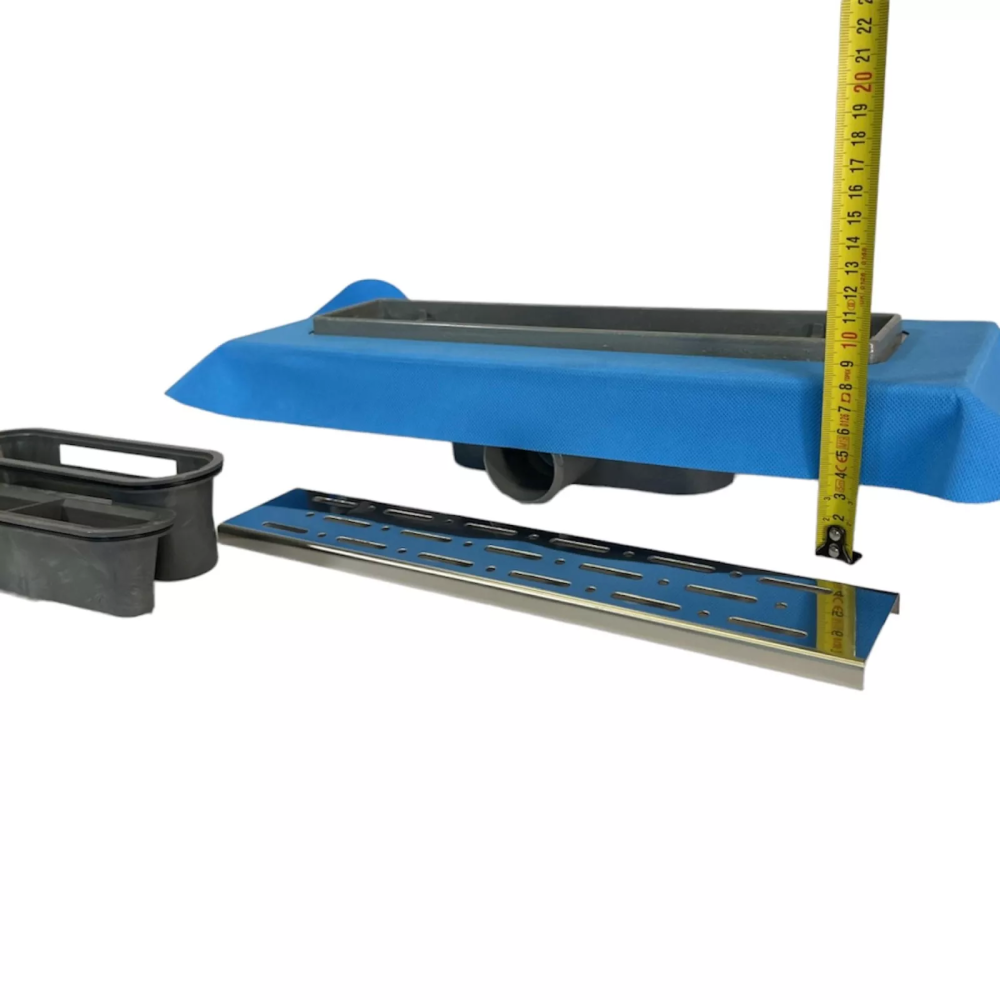 4022.033Душовий канал з реш.Дощ33см, гориз.сифон, пласт.корпус,мембр 4022.033Душовий канал з реш.Дощ33см, гориз.сифон, пласт.корпус,мембр