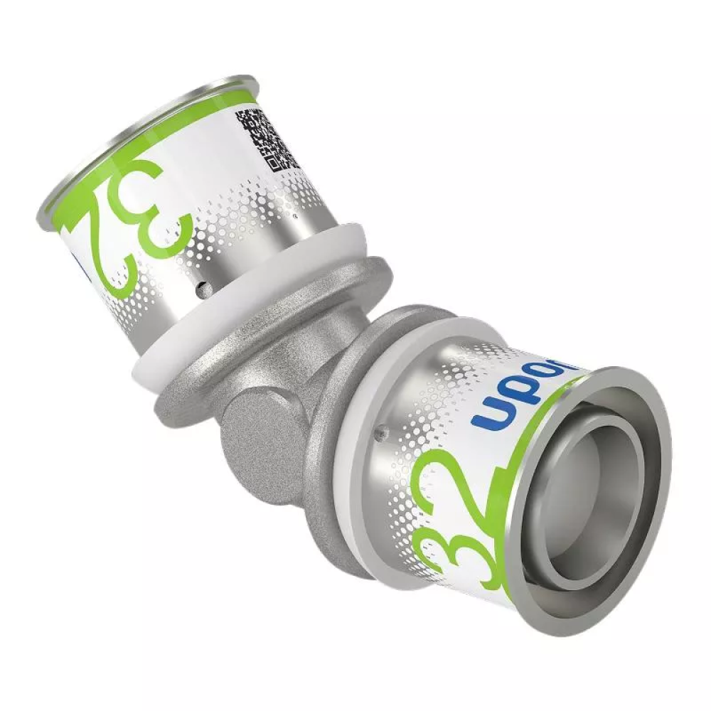 Uponor S-Press PLUS 45° elbow, brass 32-32