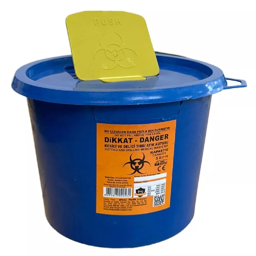 Medical waste disposal container 5l (blue)