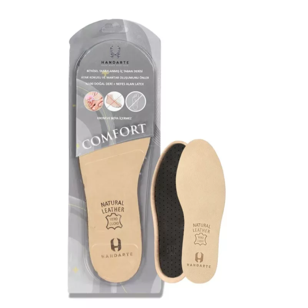 Устілки шкіряні латексні антибактеріальні COMFORT (41-42 розмір)