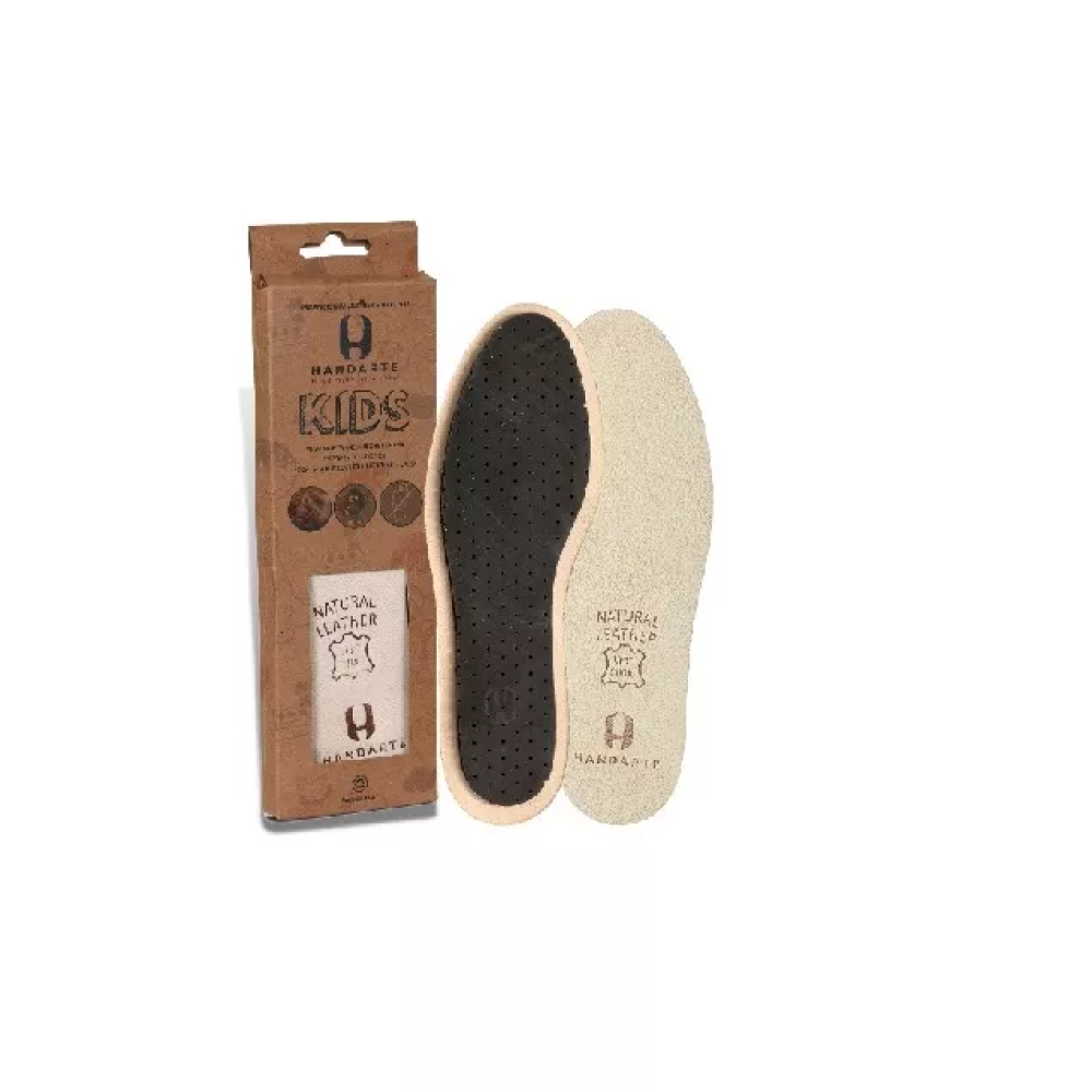 Leather latex antibacterial insoles for children KIDS (size 33-34)