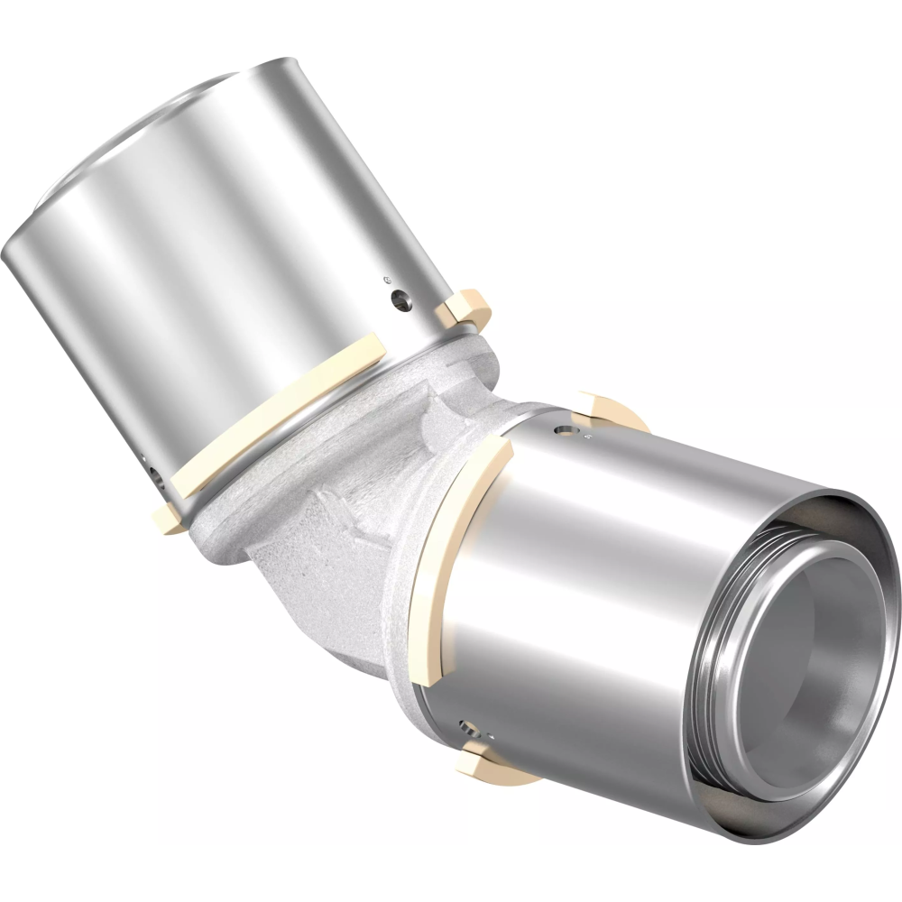 Колено Uponor S-Press PLUS 45° латунное 40-40