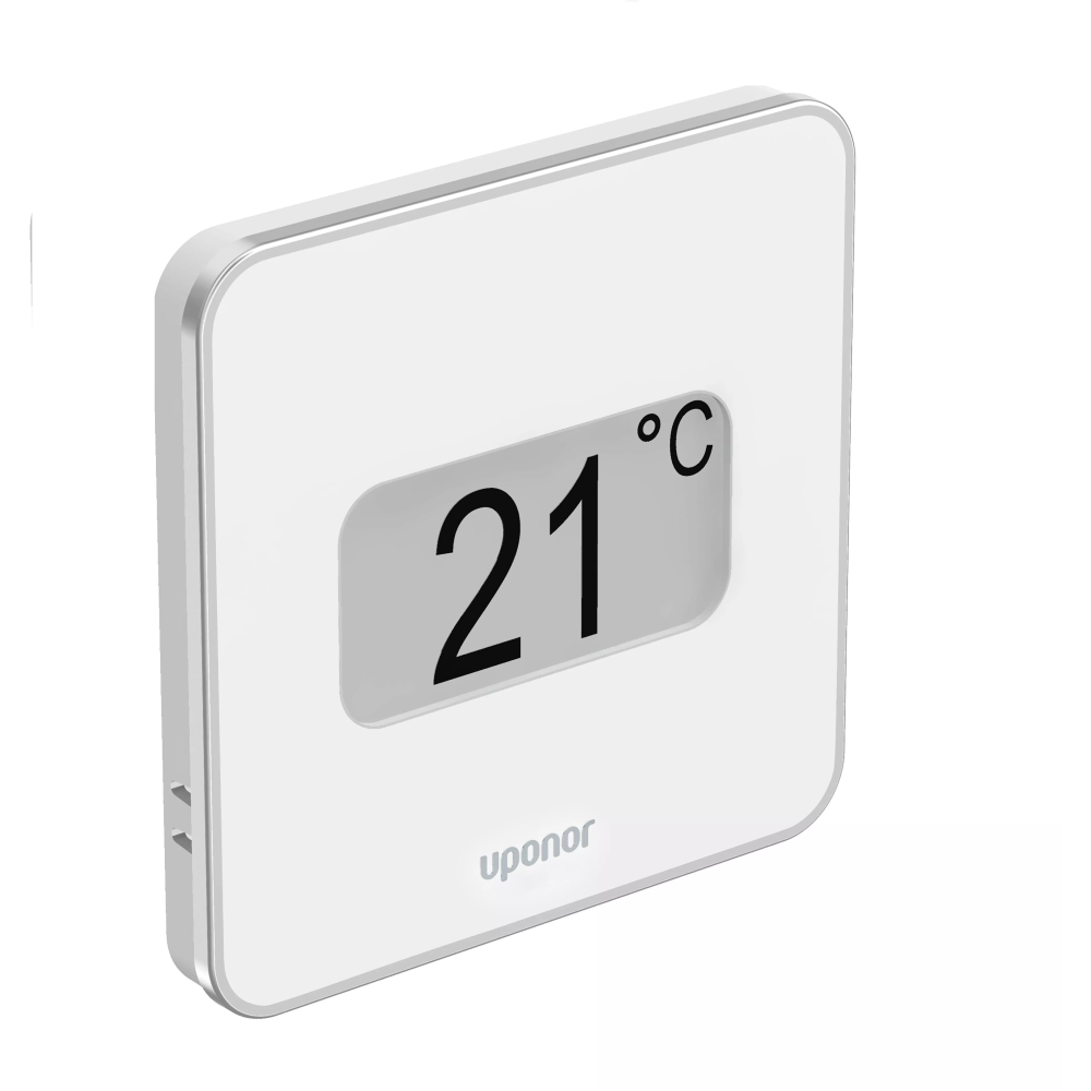 Wired digital thermostat with humidity sensor D+RH T-149 SMATRIX BASE Style white Uponor *