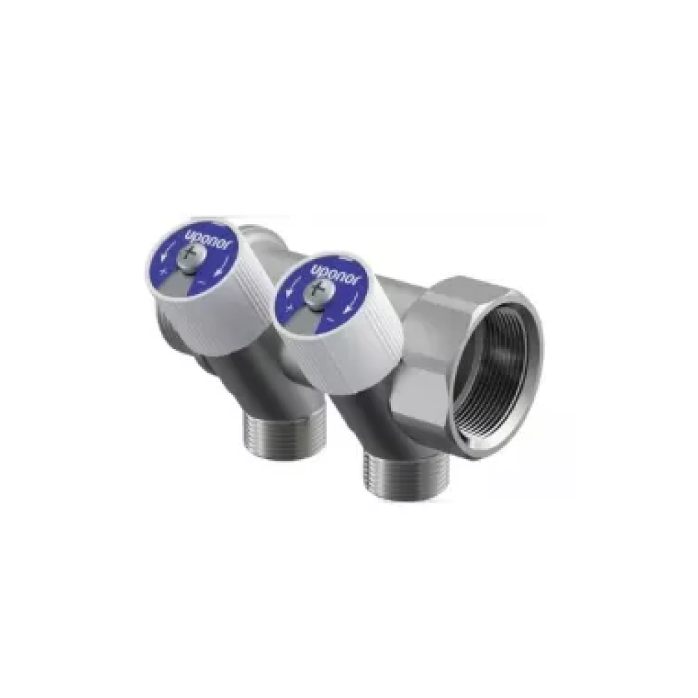 Uponor Uni-C manifold with shut-off valves SH 1"ZR/VR 2X1/2"ZR c/c 38 m