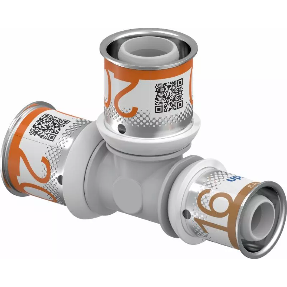 Пресс-фитинги Uponor S-Press PLUS Тройник редукционный PPSU 20-20-16