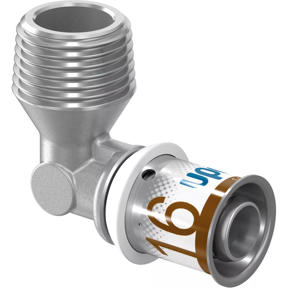 Коліно зовн. різьба Uponor S-Press PLUS 16-R1/2"MT