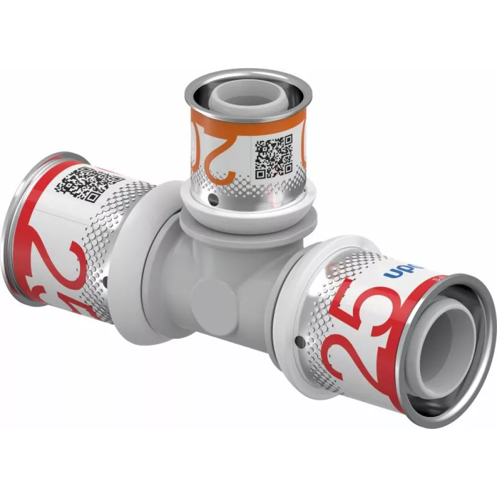 Прес-фітинги Uponor S-Press PLUS Трійник редукційний PPSU 25-20-25