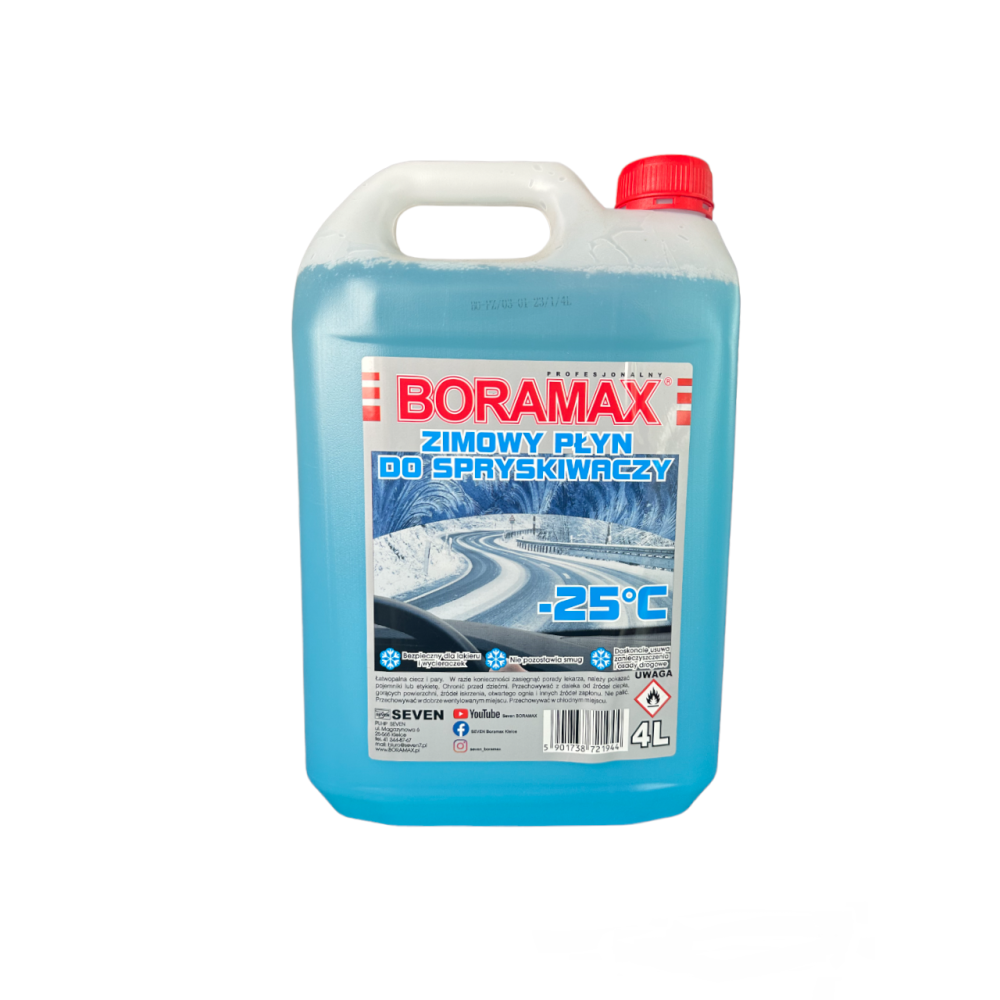 Омивач скла автомобільний зимовий Boramax, 4 л до -25 градусів 