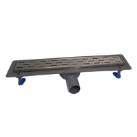 Зливний трап для душу з горизонтальним виходом, 40см, Душовий канал з сухим затвором, поворотним сифоном Зливний трап для душу з горизонтальним виходом, 40см, Душовий канал з сухим затвором, поворотним сифоном