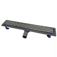 Зливний трап для душу з горизонтальним виходом, 50см, Душовий канал з сухим затвором, поворотним сифоном