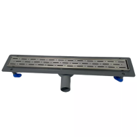 Сливной трап для душа с горизонтальным выходом, 60 см, Душевой канал с сухим затвором, поворотным сифоном Сливной трап для душа с горизонтальным выходом, 60 см, Душевой канал с сухим затвором, поворотным сифоном