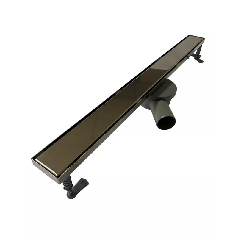 Душевой канал без фланца 80 см решётка "под плитку", Канализационный трап с двойным гидрозатвором