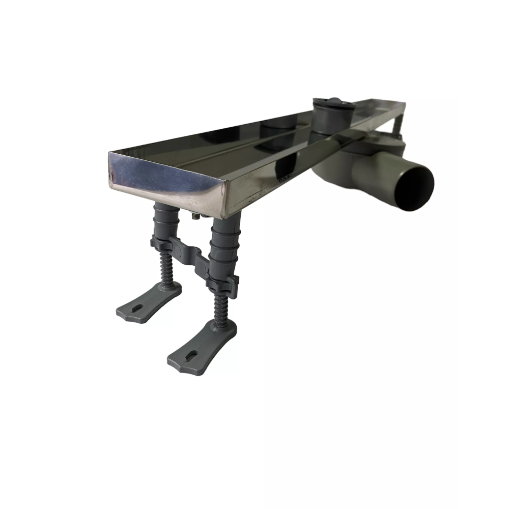 Душовий канал без фланця 80 см решітка "під плитку", каналізаційний трап з подвійним гідрозатвором Душовий канал без фланця 80 см решітка "під плитку", каналізаційний трап з подвійним гідрозатвором