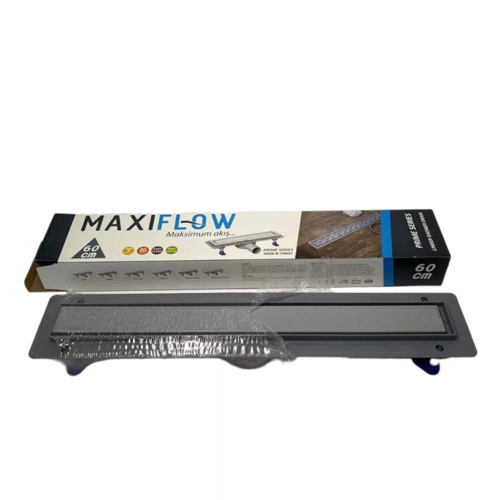 Сливной трап для душа с поворотным сифоном 360, решетка "ПОД ПЛИТКУ" 60 см, Канализационный сливной лоток Сливной трап для душа с поворотным сифоном 360, решетка "ПОД ПЛИТКУ" 60 см, Канализационный сливной лоток