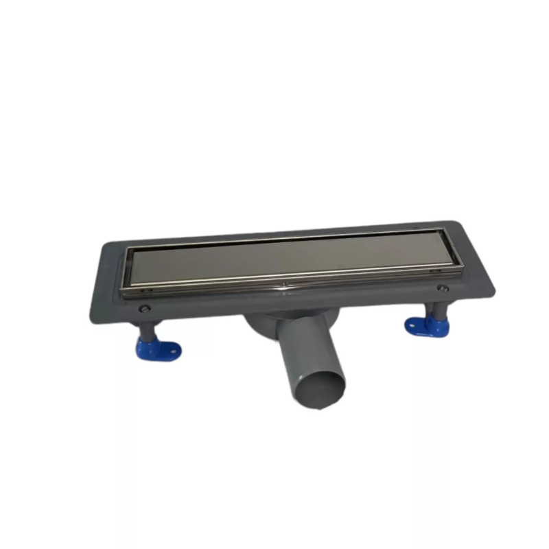 Сливной трап для душа с поворотным сифоном 360, решетка "ПОД ПЛИТКУ" 33 см, Канализационный сливной канал