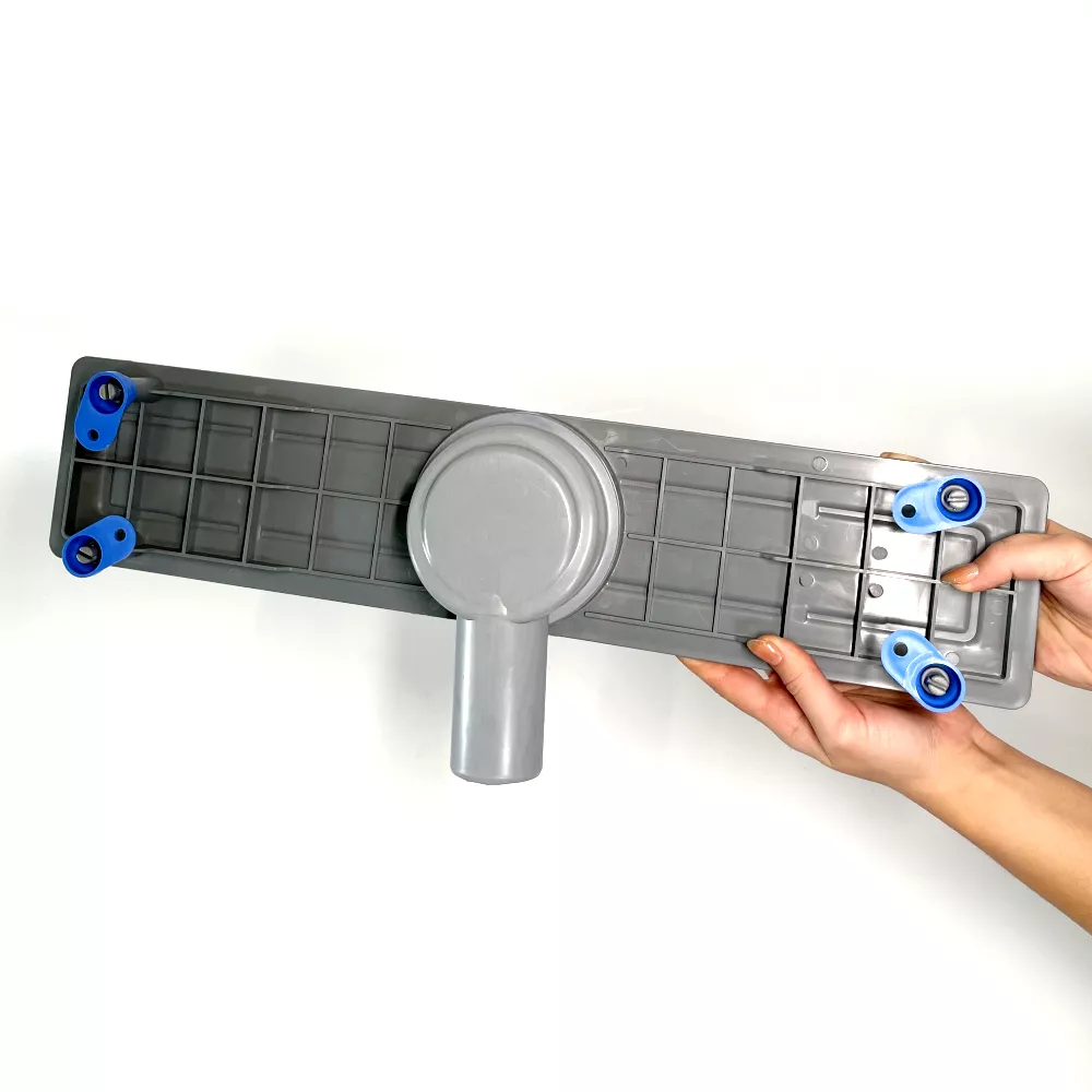 Сливной трап для душа с поворотным сифоном 360, решетка "ПОД ПЛИТКУ" 50 см, нержавеющая кромка Сливной трап для душа с поворотным сифоном 360, решетка "ПОД ПЛИТКУ" 50 см, нержавеющая кромка