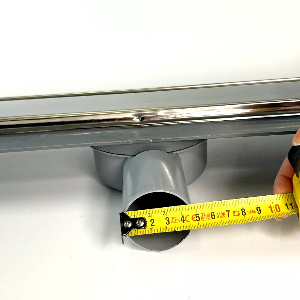 Сливной трап для душа с поворотным сифоном 360, решетка "ПОД ПЛИТКУ" 60 см, нержавеющая кромка Сливной трап для душа с поворотным сифоном 360, решетка "ПОД ПЛИТКУ" 60 см, нержавеющая кромка