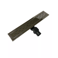 Душевой трап с решеткой и корпусом из нержавеющей стали, решетка "Дождь" 50см, поворотный S-образный сифон Душевой трап с решеткой и корпусом из нержавеющей стали, решетка "Дождь" 50см, поворотный S-образный сифон