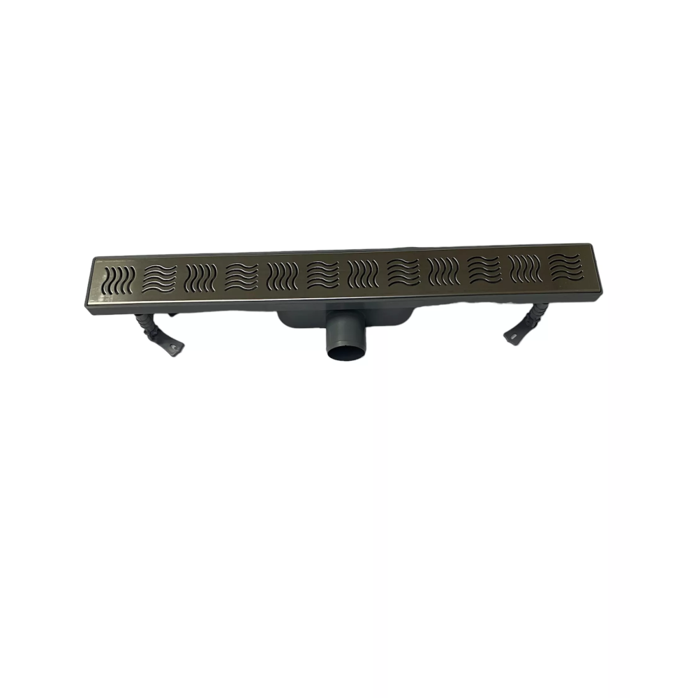 Душевой лоток, решетка "Волна" 60 см двойной гидрозатвор, Душевой канал с боковым выпускным отверстием DN50 Душевой лоток, решетка "Волна" 60 см двойной гидрозатвор, Душевой канал с боковым выпускным отверстием DN50