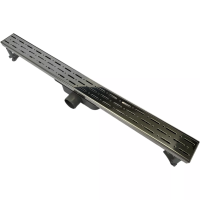 Душовий канал без фланця 80 см решітка "Дощ", Каналізаційний трап з подвійним гідрозатвором Душовий канал без фланця 80 см решітка "Дощ", Каналізаційний трап з подвійним гідрозатвором