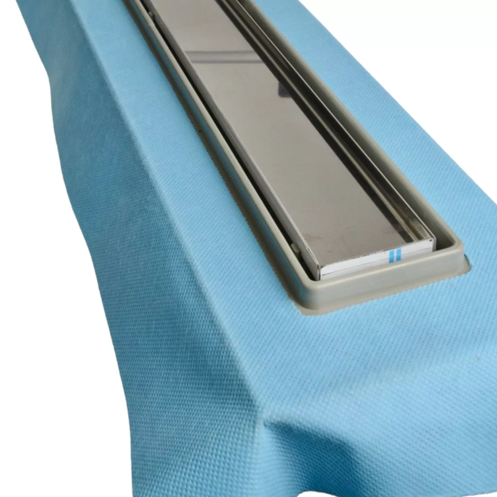 Душевой канал вертикальный выходом на 50мм трубу с горизонтальним фланцем, решетка "Под Плитку" 60 см, Душевой трап с двойным гидрозатвором Душевой канал вертикальный выходом на 50мм трубу с горизонтальним фланцем, решетка "Под Плитку" 60 см, Душевой трап с двойным гидрозатвором